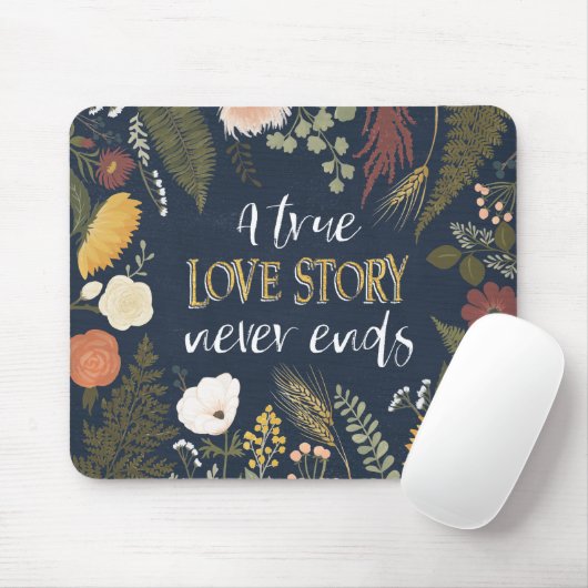 本当のラブストーリーが決して終えない秋ロマンスV | マウスパッド (マウス)