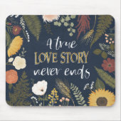 本当のラブストーリーが決して終えない秋ロマンスV | マウスパッド (正面)