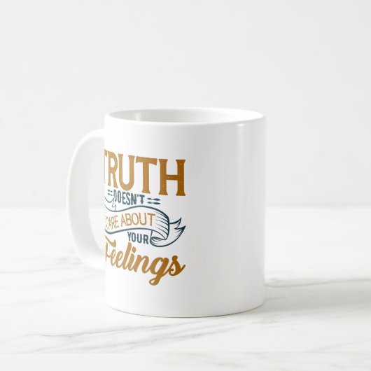 本当の事は気にお前の感覚のコーヒーマグについてではない コーヒーマグカップ (正面左)