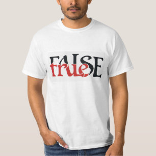本当の偽のTシャツ Tシャツ