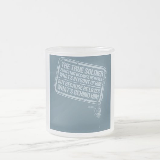 本当の兵士のマグ フロストグラスマグカップ (中央)