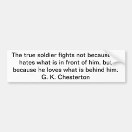 本当の兵士 バンパーステッカー