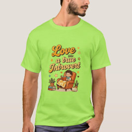 本当の内向型のような愛のデザイン Tシャツ
