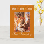 本当の友情カード カード (黄色い花)