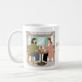 本当の友達と猫 コーヒーマグカップ