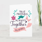 本当の友達は常に心で繋がっている カード (正面)