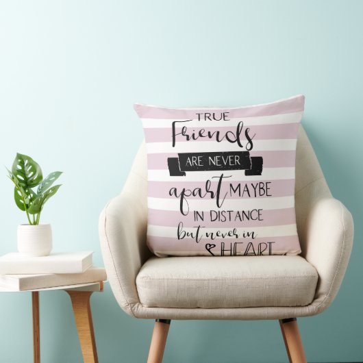 本当の友達は決してあなた恋しく思の引用文を離れない クッション (椅子)