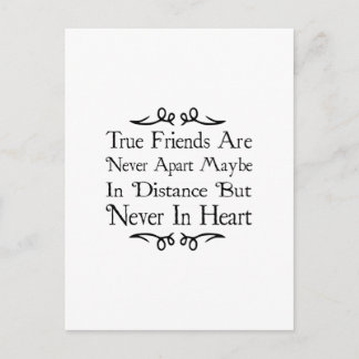 本当の友達は決して離れることはない ポストカード