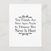 本当の友達は決して離れることはない ポストカード (正面)