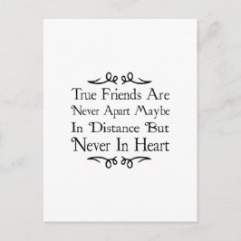 本当の友達は決して離れることはない ポストカード
