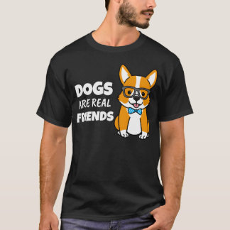 本当の友達は犬 Tシャツ
