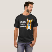 本当の友達は犬 Tシャツ (正面フル)