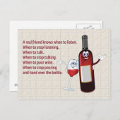 本当の友達は聞くべき時を知っている ポストカード (正面/裏面)