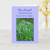 本当の友達… カード (黄色い花)