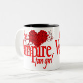 本当の吸血鬼ファンの女の子 ツートーンマグカップ (正面左)