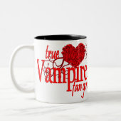 本当の吸血鬼ファンの女の子 ツートーンマグカップ (左)