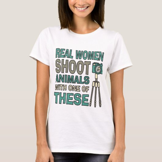 本当の女のカメラマン Tシャツ (正面)