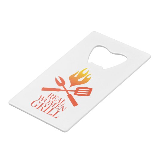 本当の女のグリル クレジットカード栓抜き (正面アングル)