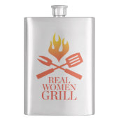本当の女のグリル フラスク (正面)