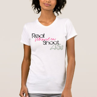 本当の女のシュート.45s tシャツ