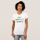 本当の女の上昇の重量! Tシャツ (正面フル)