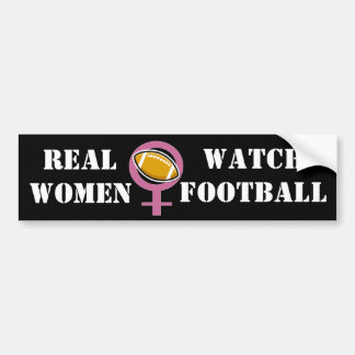 本当の女の腕時計のフットボールのバンパーステッカー バンパーステッカー