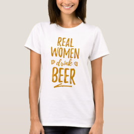 本当の女の飲み物ビールティー Tシャツ
