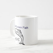 本当の女の魚のIthicusのマグ コーヒーマグカップ (正面左)
