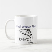 本当の女の魚のIthicusのマグ コーヒーマグカップ (左)