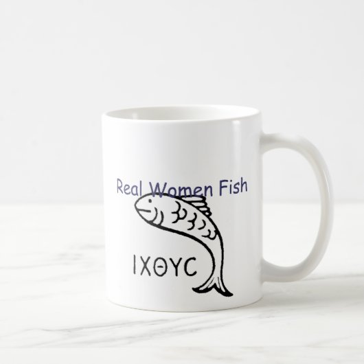 本当の女の魚のIthicusのマグ コーヒーマグカップ (右)