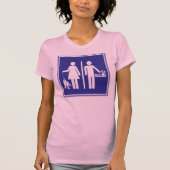 本当の女の魚は、実質の人皿をします Tシャツ (正面)