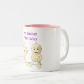 本当の女は双生児にコーヒー・マグをします ツートーンマグカップ (正面右)