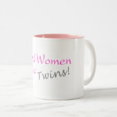 本当の女は双生児を作ります ツートーンマグカップ (正面右)