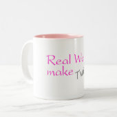 本当の女は双生児を作ります ツートーンマグカップ (正面左)