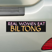 本当の女はBILONGを食べます バンパーステッカー (車上)