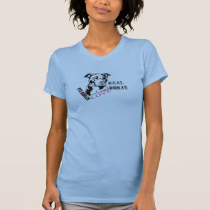 本当の女愛ピット・ブル Tシャツ