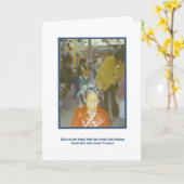 本当の女王 カード (黄色い花)