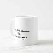 本当の幸せは許し コーヒーマグカップ (正面左)