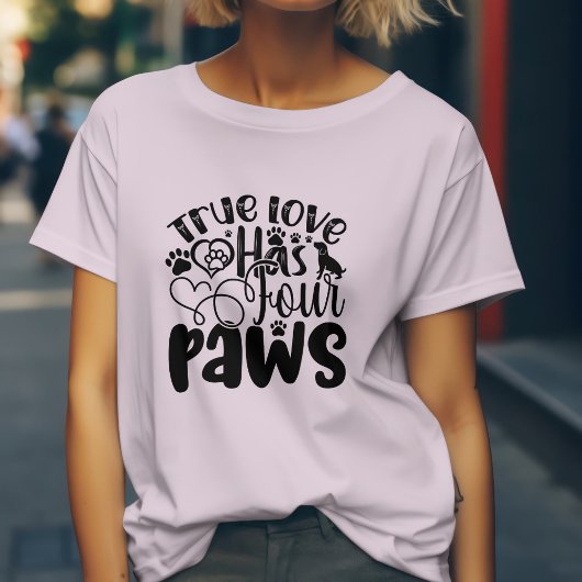 本当の愛は四本足で Tシャツ