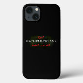 本当の数学者にはカーブがある | おもしろ数学 Case-Mate iPhoneケース (裏面)