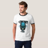 本当の敵は自分 – ドクロ Tシャツ (正面フル)