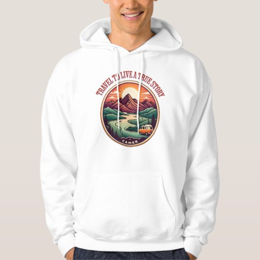 本当の旅のストーリーTシャツ - 偽りの旅にさよなら パーカ (正面)