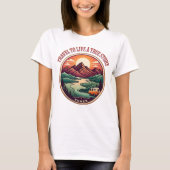 本当の旅のストーリーTシャツ - 偽りの旅にさよなら Tシャツ (正面)