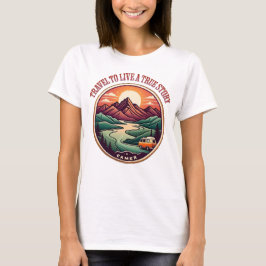 本当の旅のストーリーTシャツ - 偽りの旅にさよなら Tシャツ