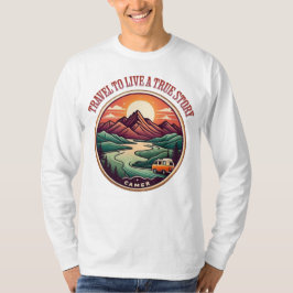本当の旅のストーリーTシャツ - 偽りの旅はもうやめ Tシャツ