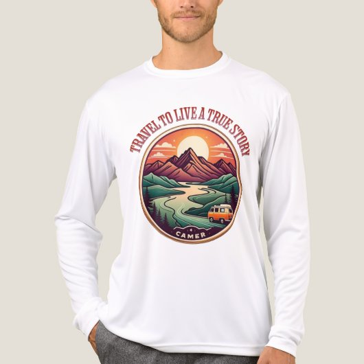 本当の旅の話Tシャツ - 偽りの旅にさようなら トライブレンドTシャツ (正面)