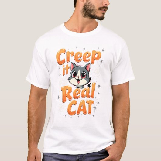本当の気持ちをさらけ出そう ネコ 2 Tシャツ (正面)