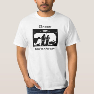 本当の物語に基づくクリスマス Tシャツ