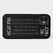 本当の物語の聖書の詩のジョンの3:16のiPhone 5の場合 Case-Mate iPhoneケース (裏面(横))