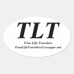 本当の生命旅行者 楕円形シール